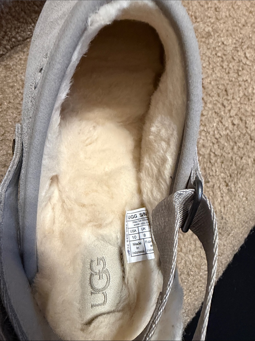 UGG Lanah Clog Platform in Cobble Grey - NEW - Picture 7 of 11